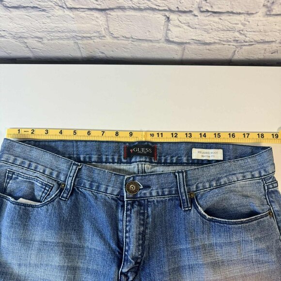 Men's GUESS Jean's 38x30 Relaxed Boot Marcus Fit - Picture 11 of 12